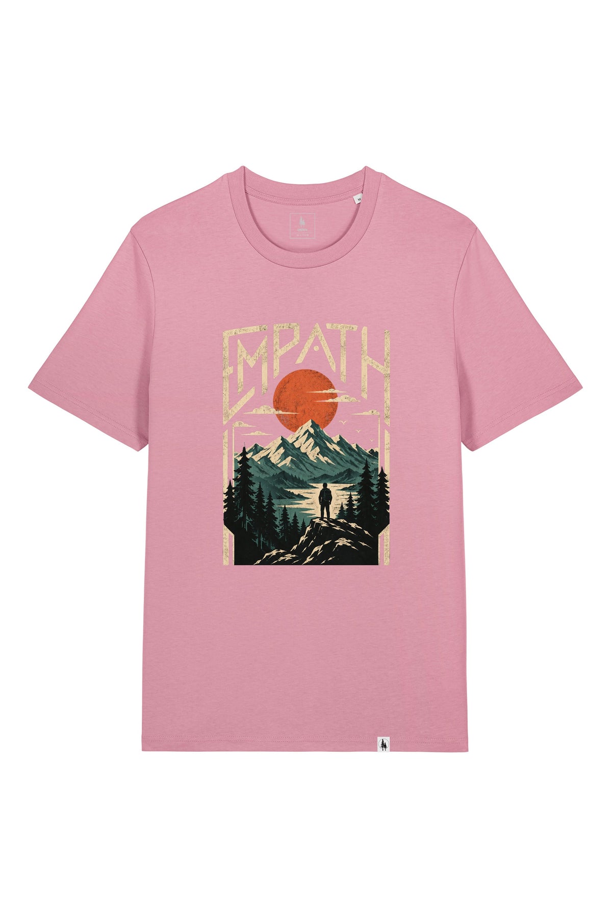 Tricou unisex Sting, print Explorer, Lilac Petal - față