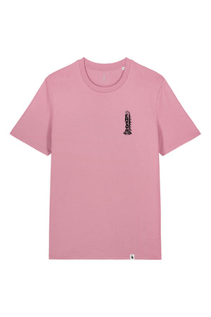 Tricou unisex Sting, print Pine, Lilac Petal - față