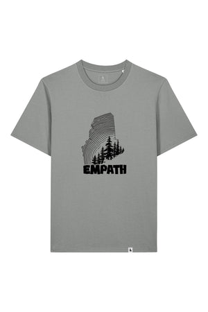 Tricou unisex Sting, print Wood, Misty Grey - față