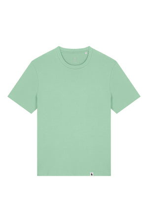 Tricou unisex Sting, model simplu – Misty Jade – față