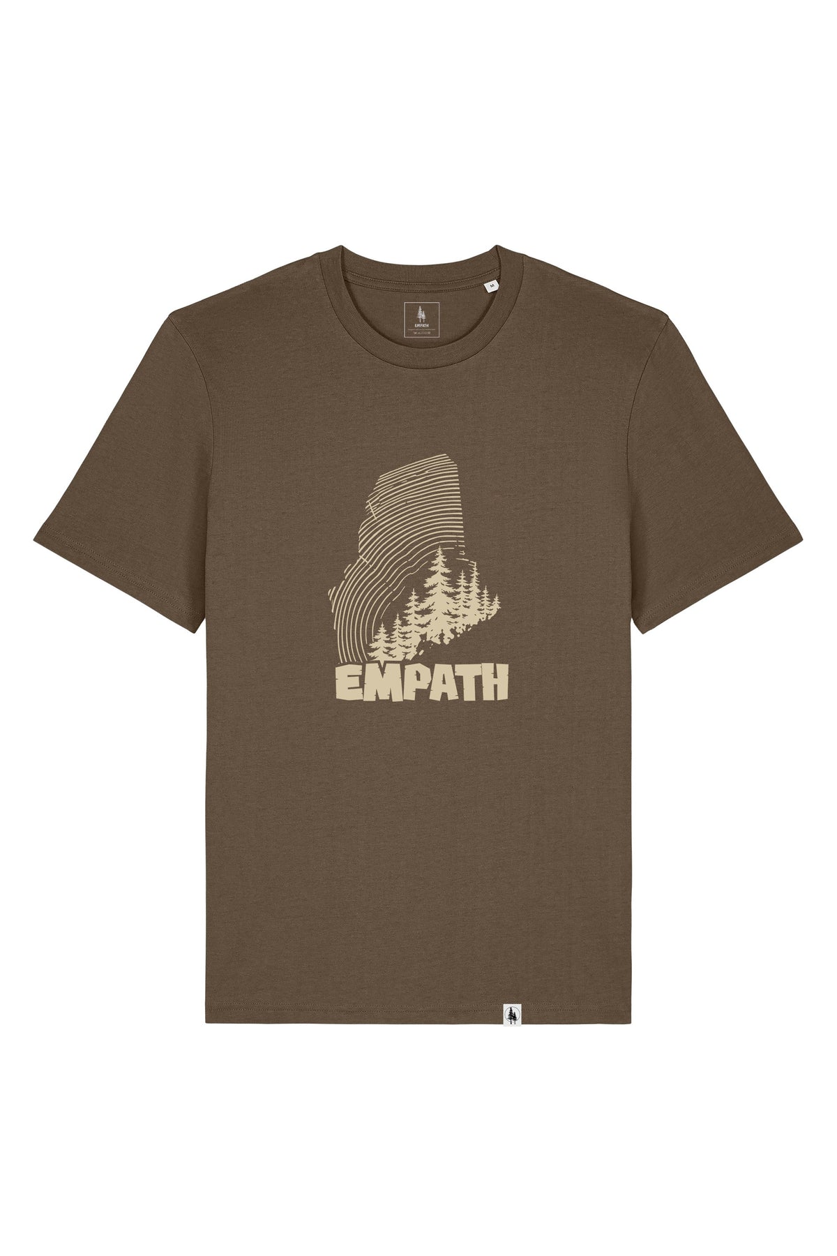 Tricou unisex Sting, print Wood, Mosstone - față