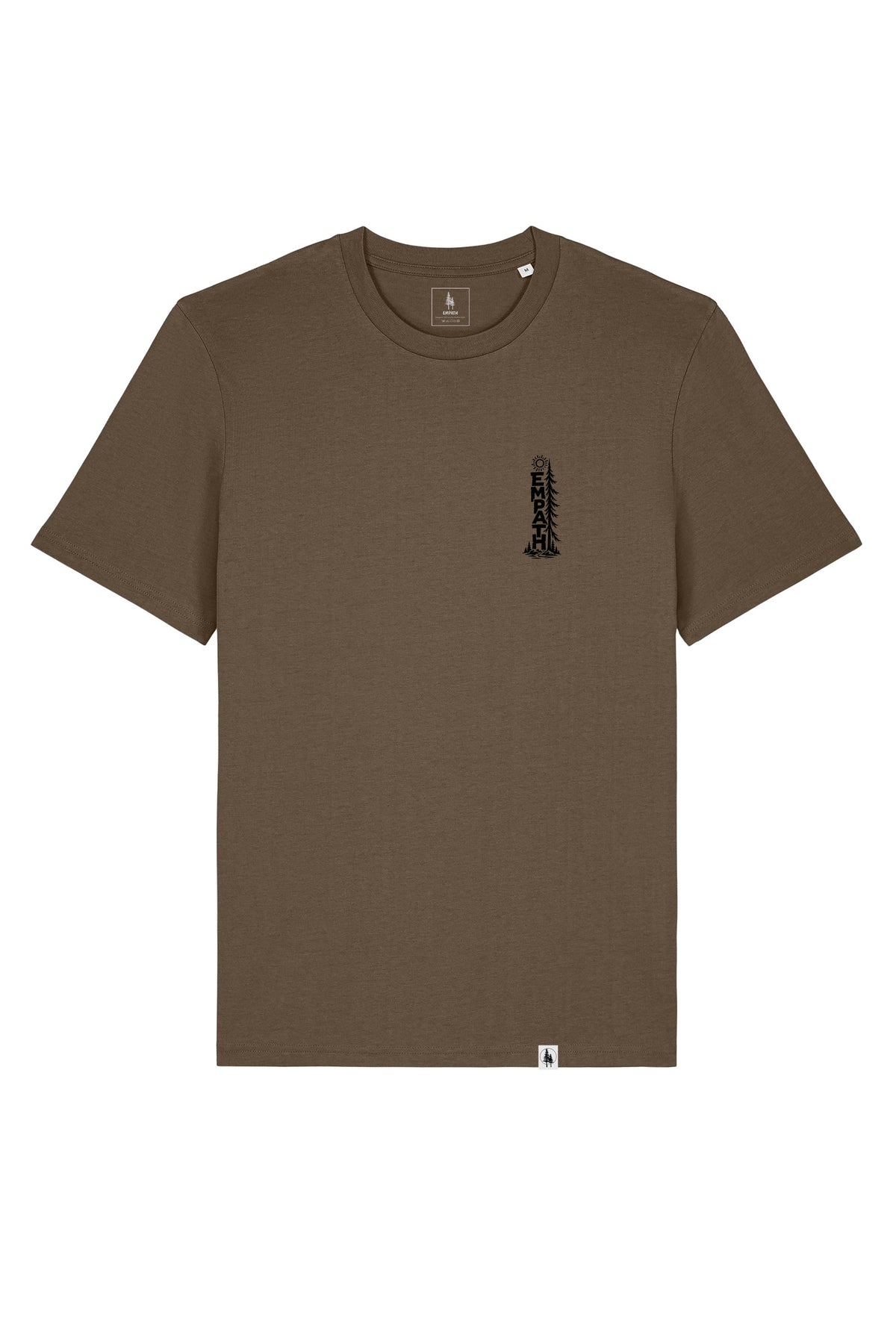Tricou unisex Sting, print Pine, Mosstone - față