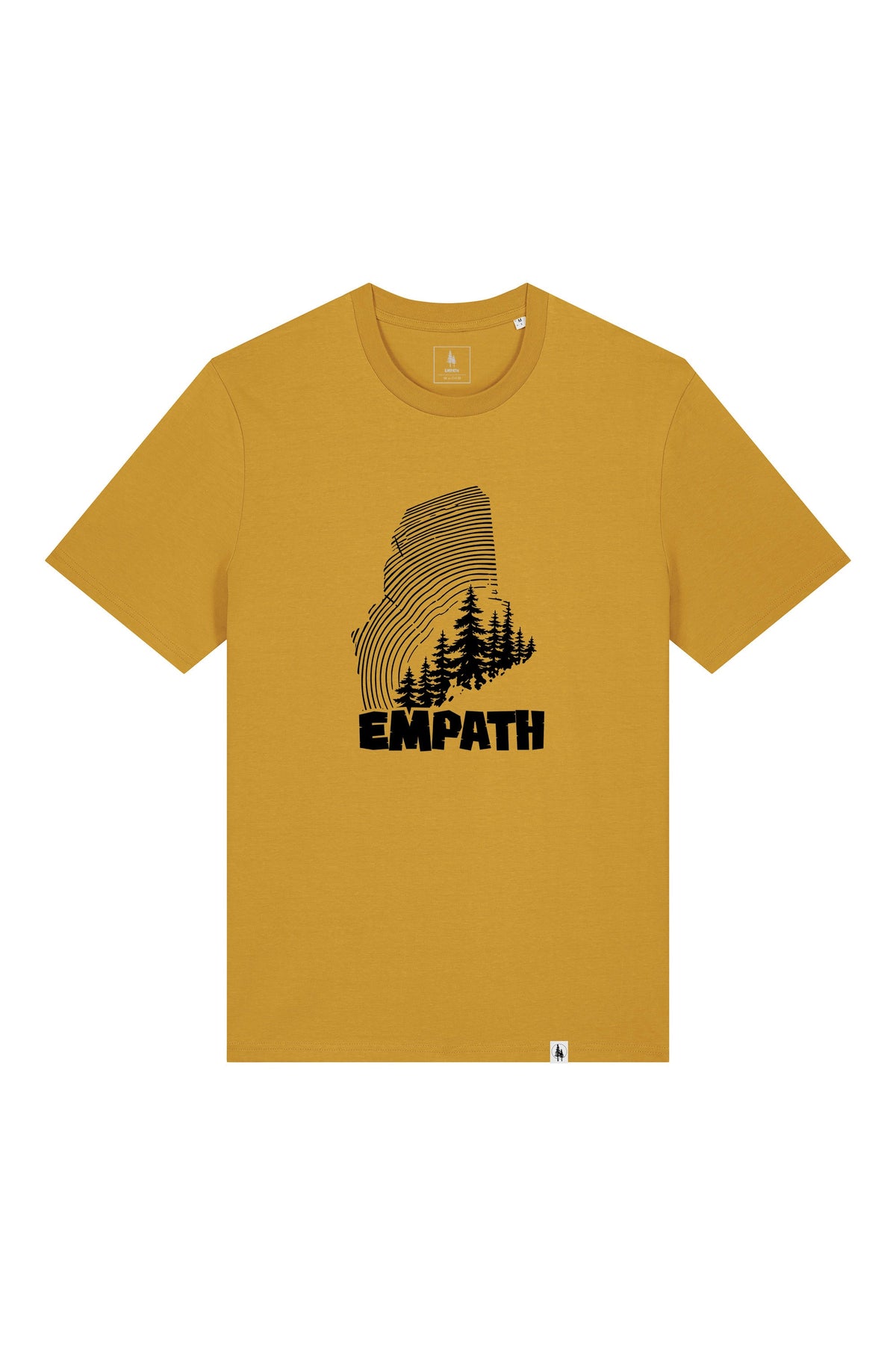 Tricou unisex Sting, print Wood, Ochre - față