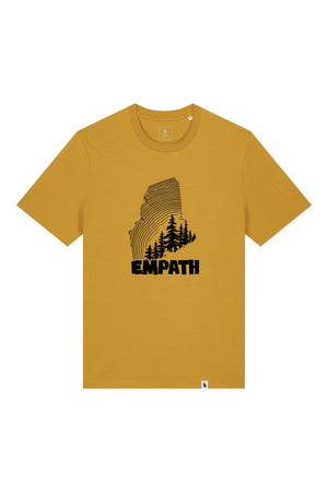Tricou unisex Sting, print Wood, Ochre - față