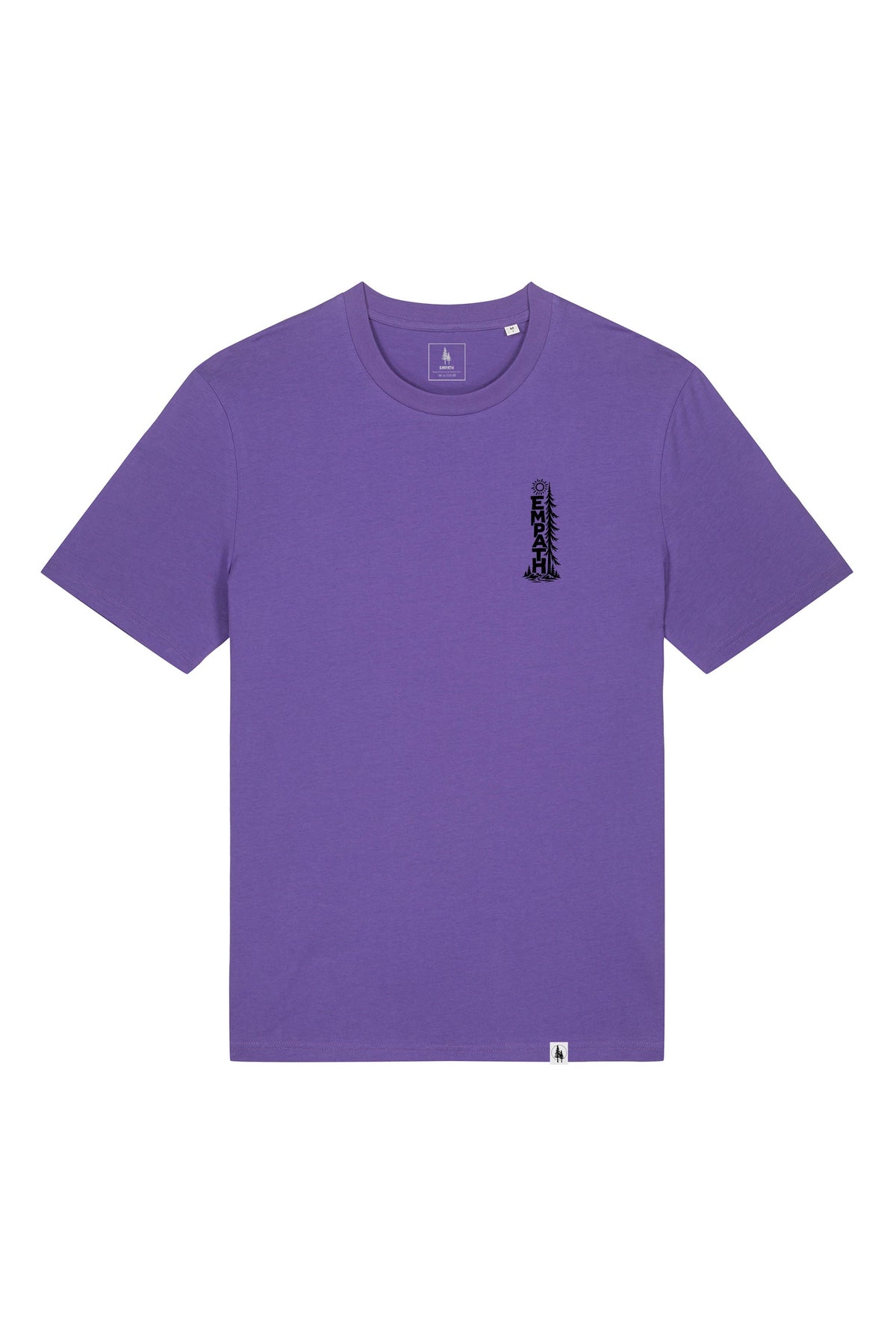 Tricou unisex Sting, print Pine, Purple - față