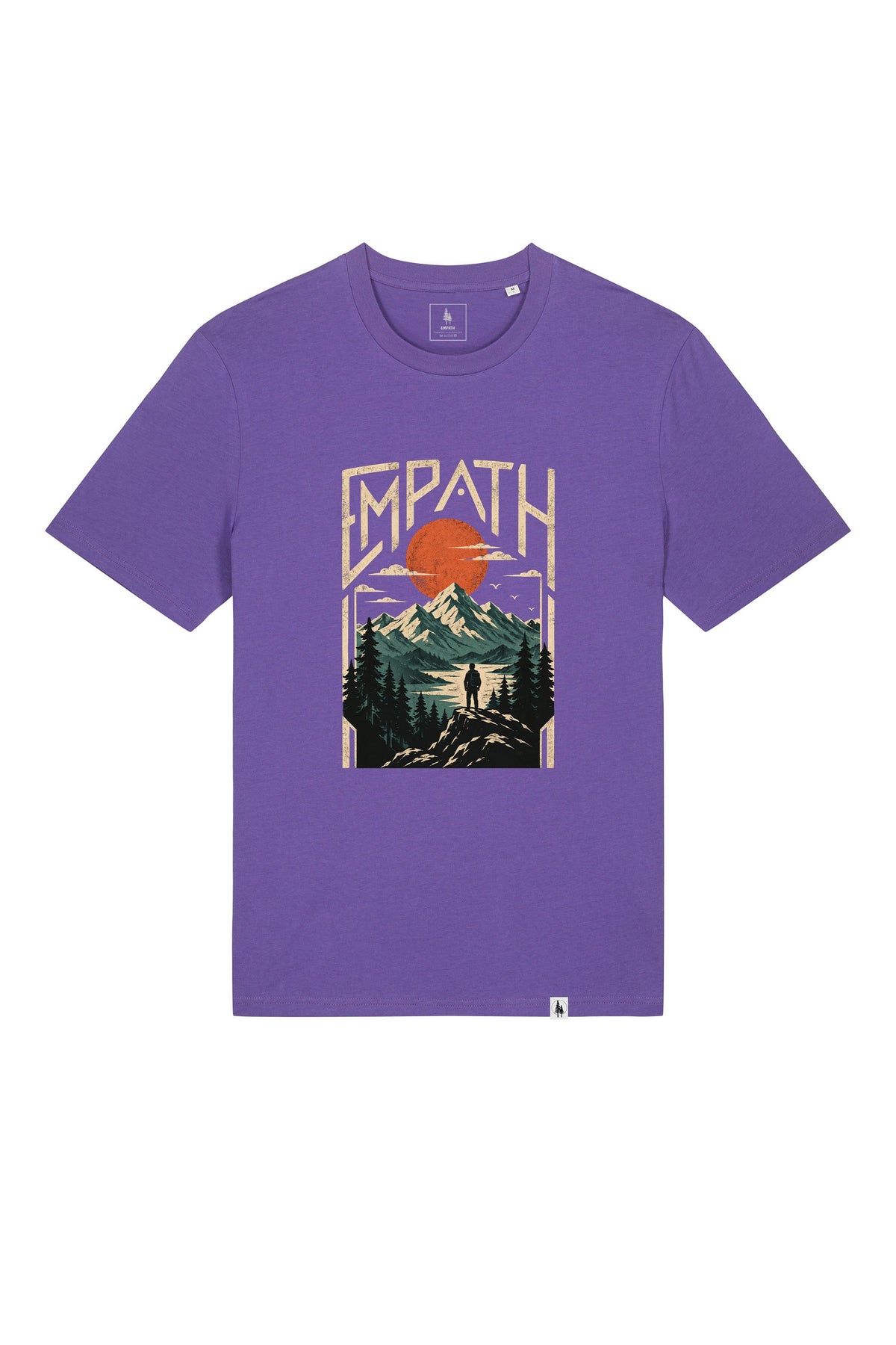 Tricou unisex Sting, print Explorer, Purple - față