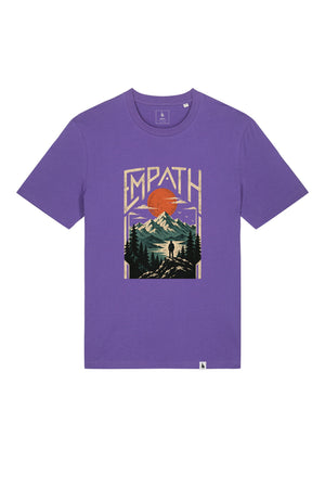 Tricou unisex Sting, print Explorer, Purple - față