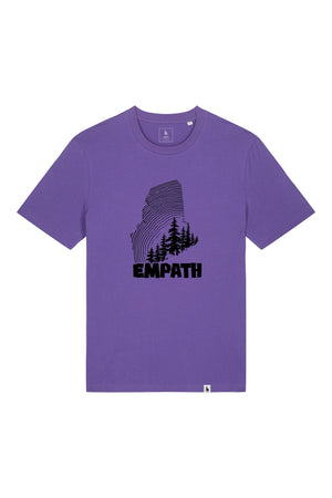Tricou unisex Sting, print Wood, Purple - față