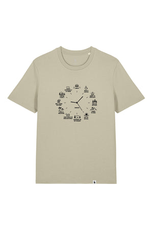 Tricou unisex Sting, print Time to, Stone - față
