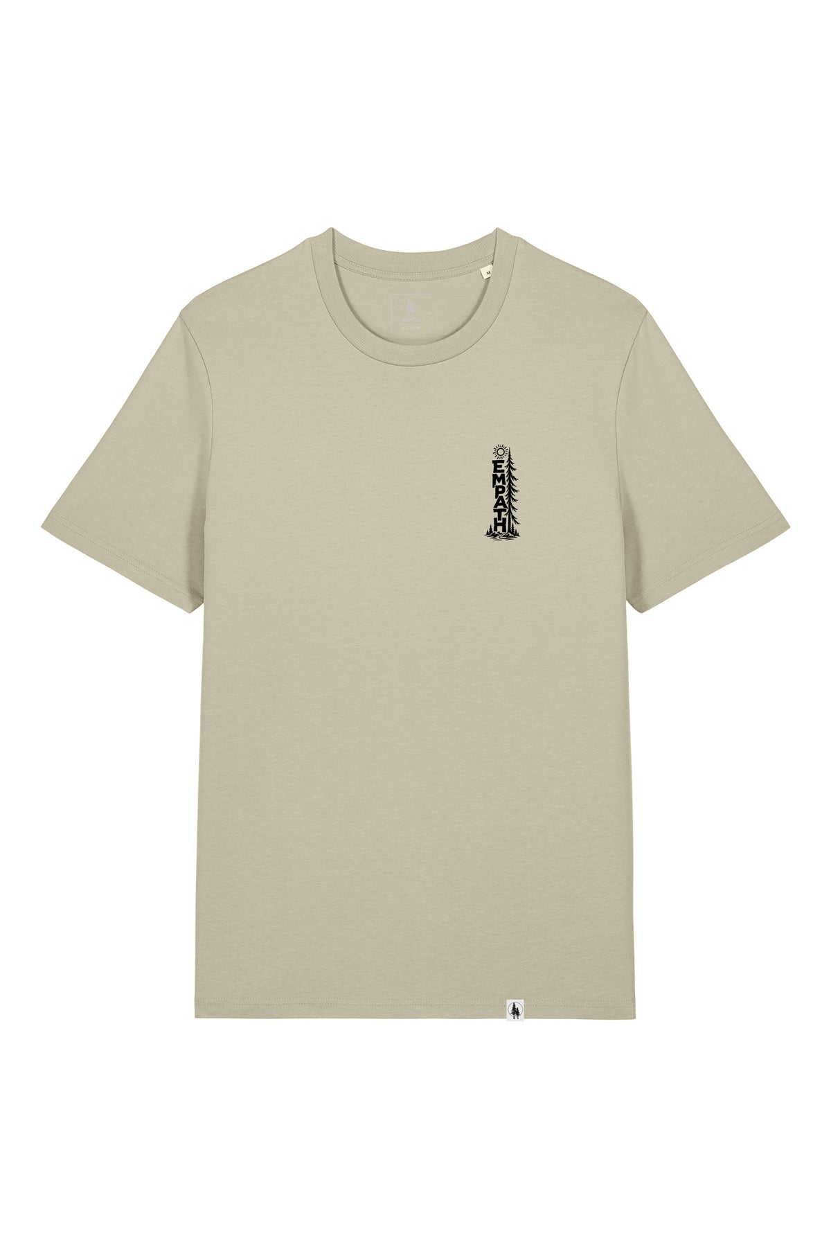 Tricou unisex Sting, print Pine, Stone - față