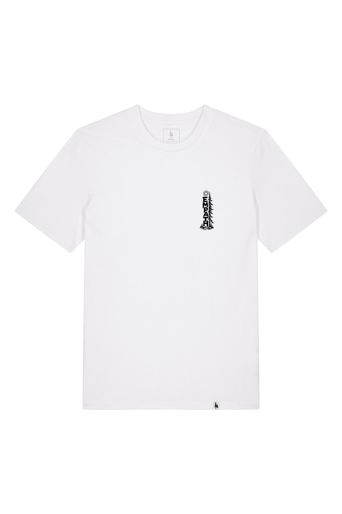 Tricou unisex Sting, print Pine, Alb - față