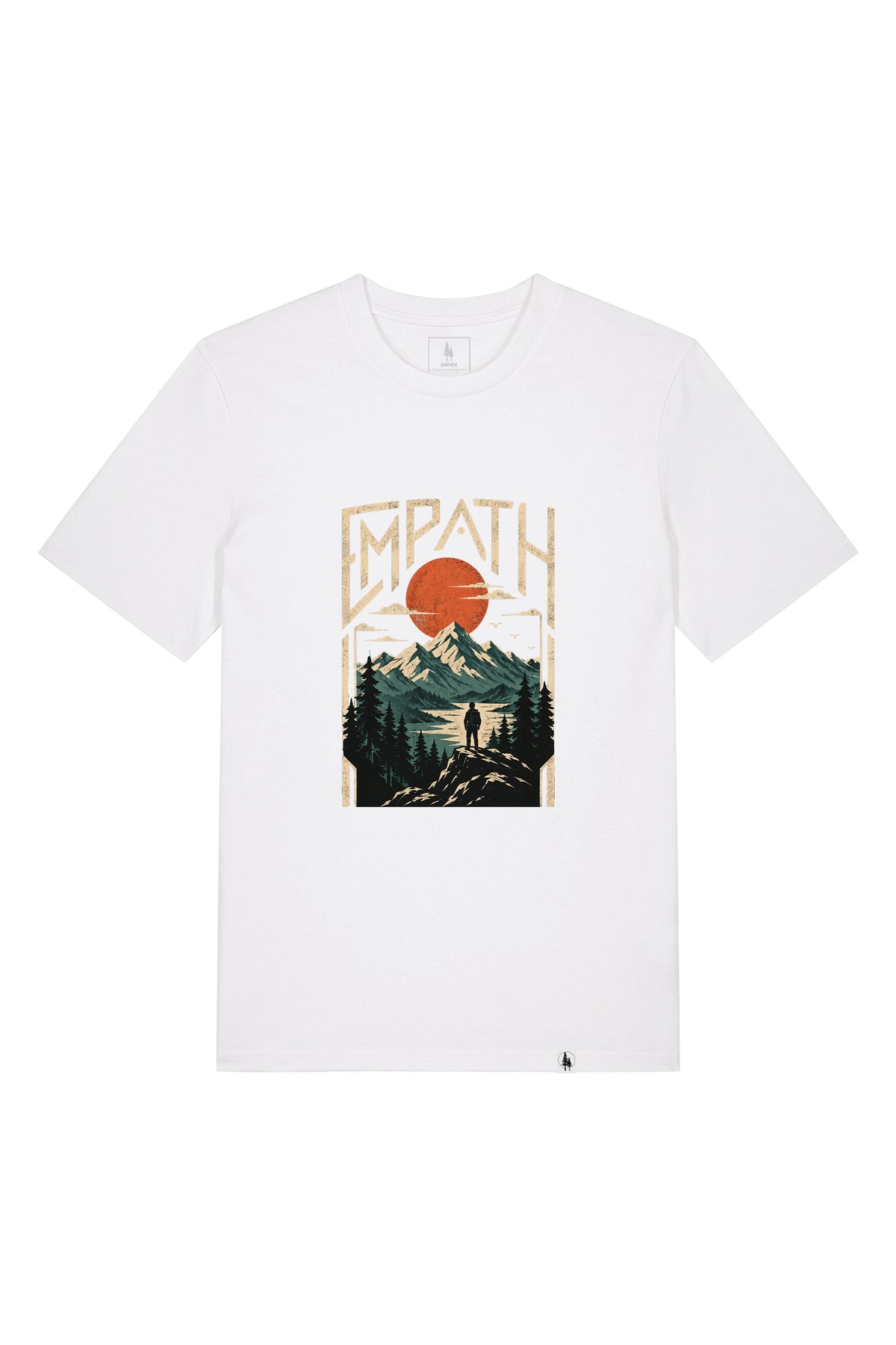 Tricou unisex Sting, print Explorer, Alb - față