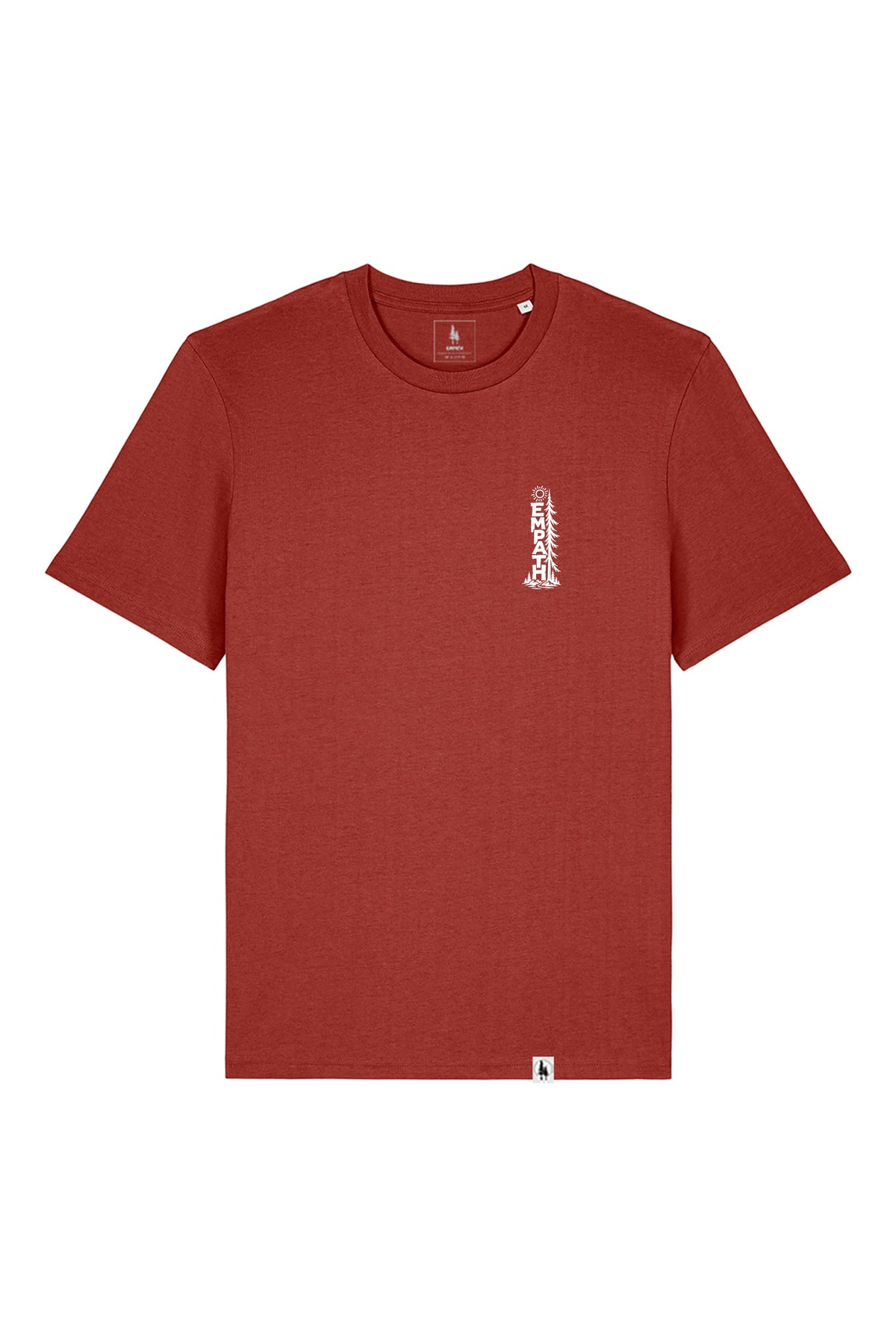 Tricou unisex Sting, print Pine, Earthy Red - față
