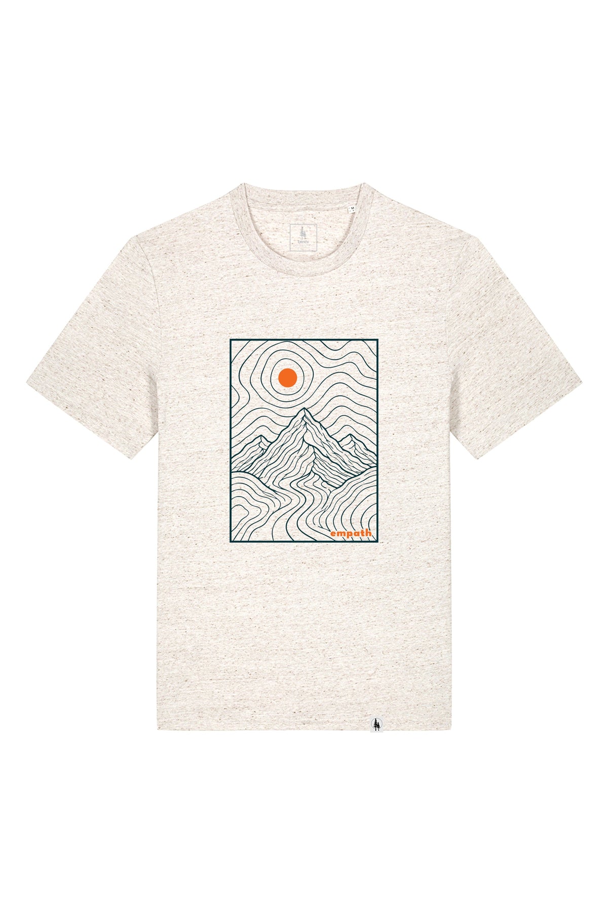 Tricou unisex Sting, print Horizons line art, Eco Heather - față