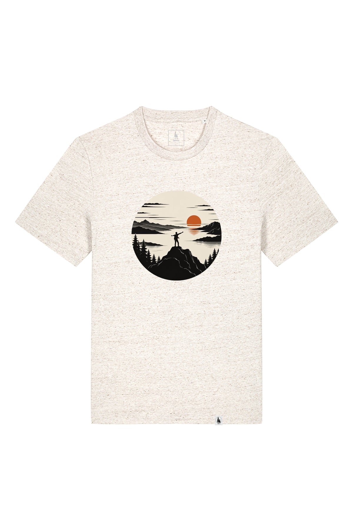 Tricou unisex Sting, print Explore more, Eco Heather - față