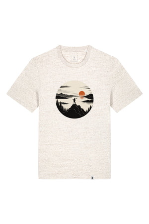 Tricou unisex Sting, print Explore more, Eco Heather - față