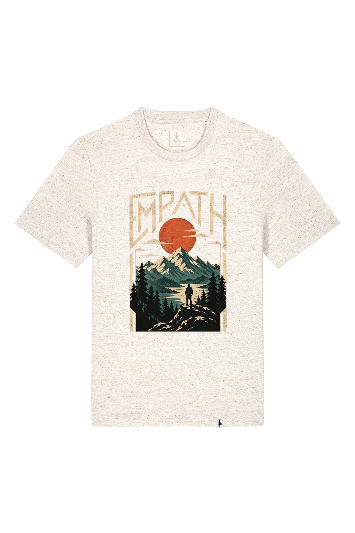 Tricou unisex Sting, print Explorer, Eco Heather - față