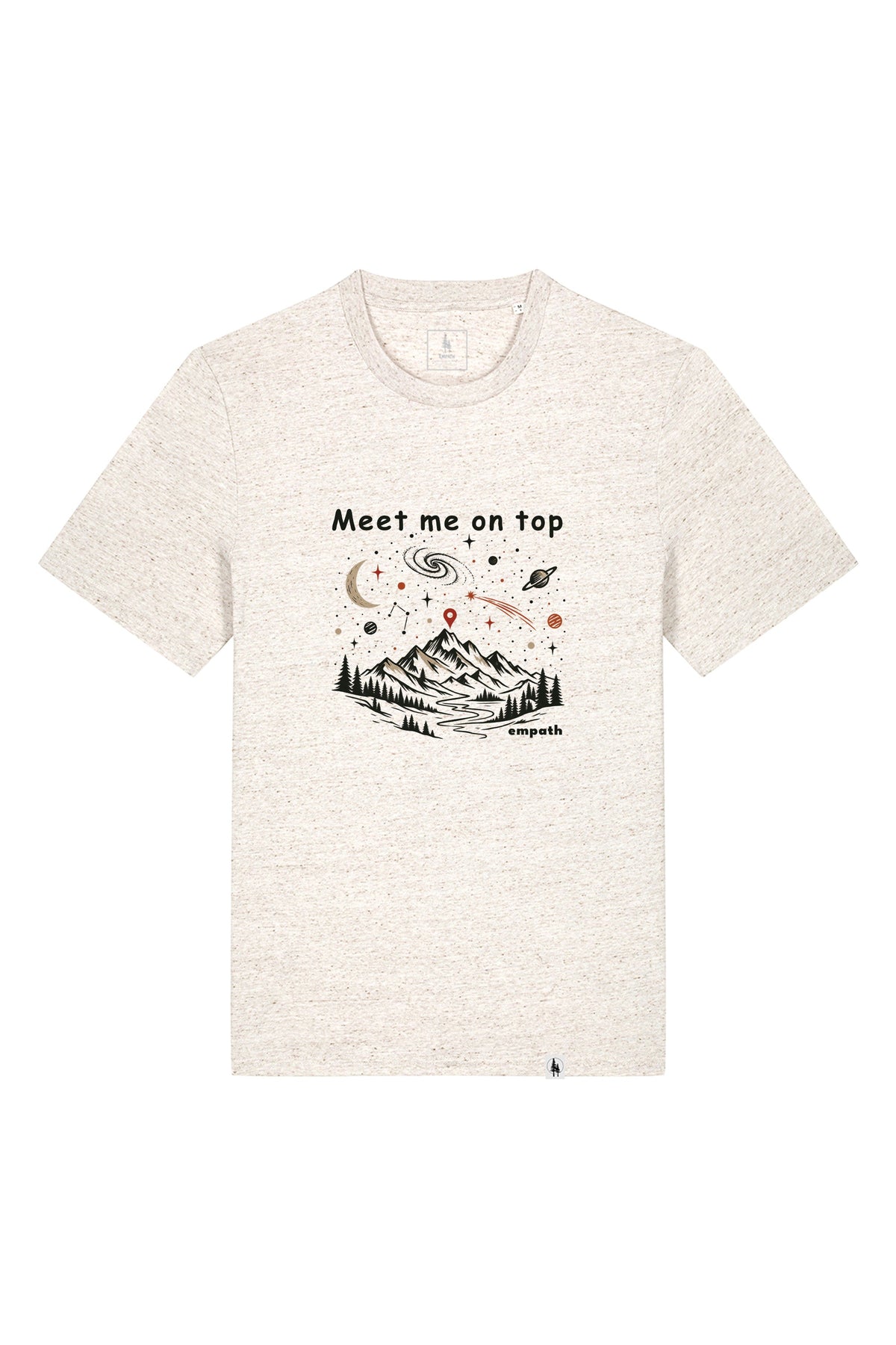 Tricou unisex Sting, print Meet me on top, Eco Heather - față