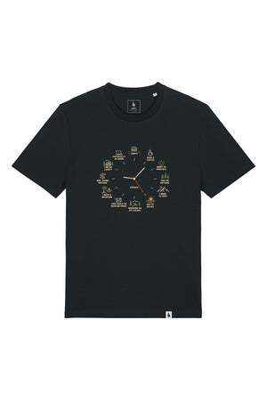 Tricou unisex Sting, print Time to, Negru - față