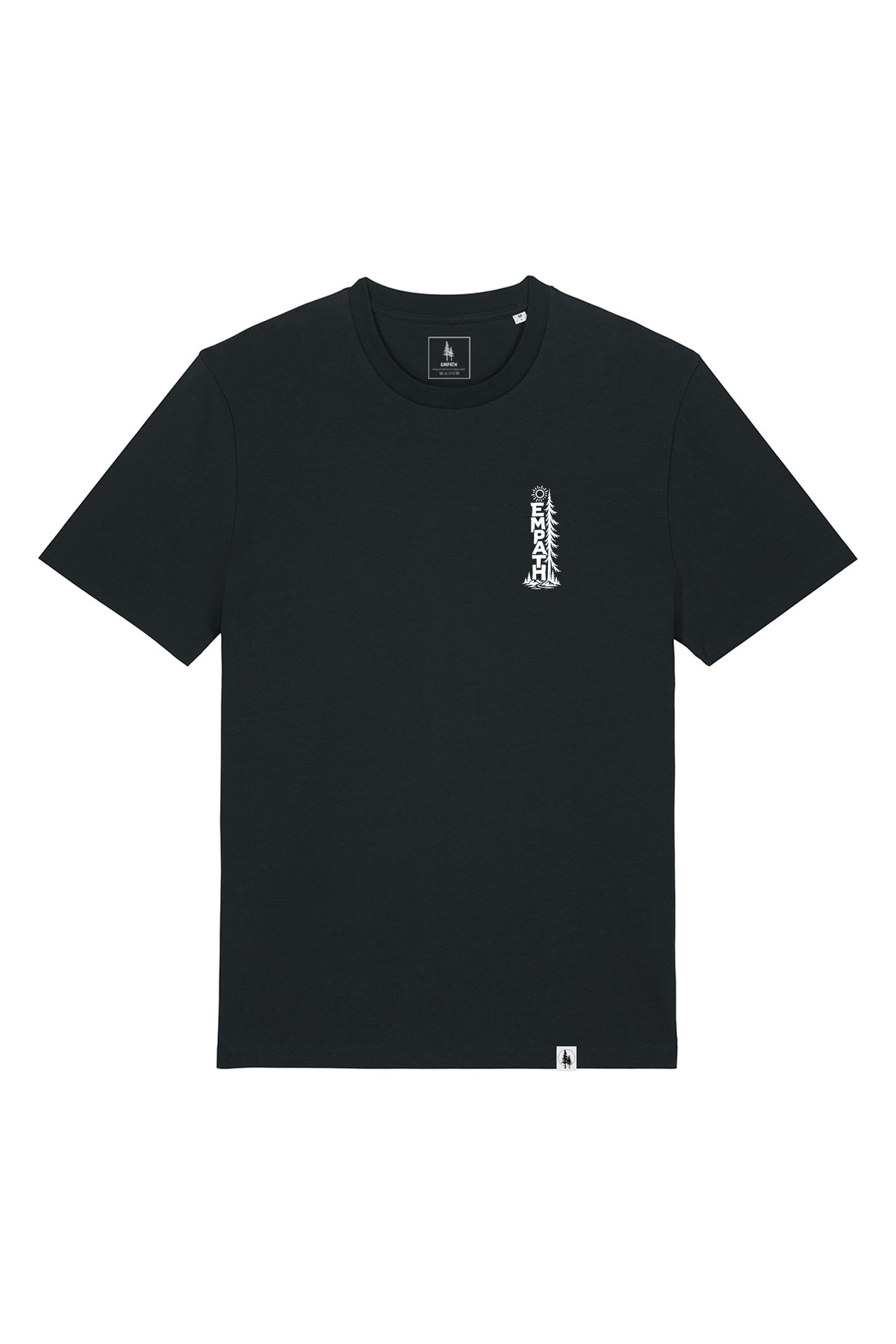 Tricou unisex Sting, print Pine, Negru - față