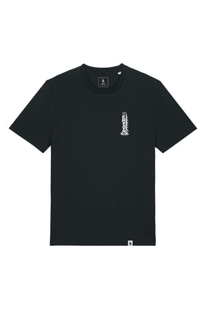 Tricou unisex Sting, print Pine, Negru - față