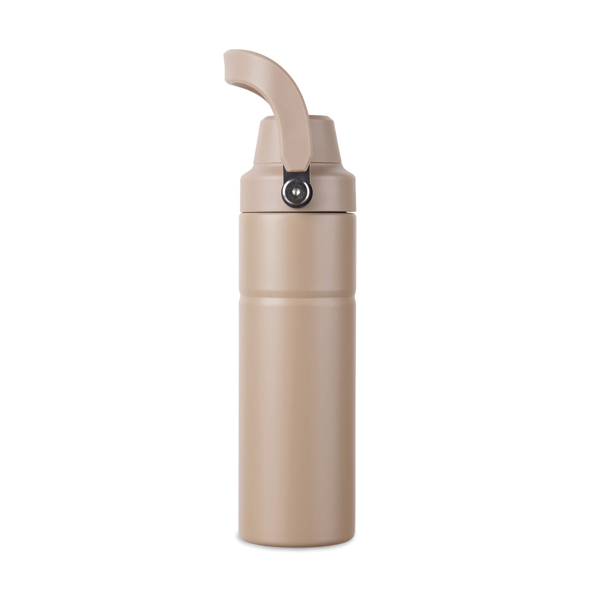 Sticlă termos VINGA Baltimore Trek, 600 ml - Greige, capac deschis
