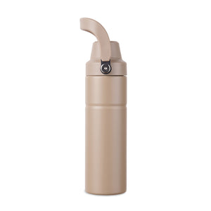 Sticlă termos VINGA Baltimore Trek, 600 ml - Greige, capac deschis