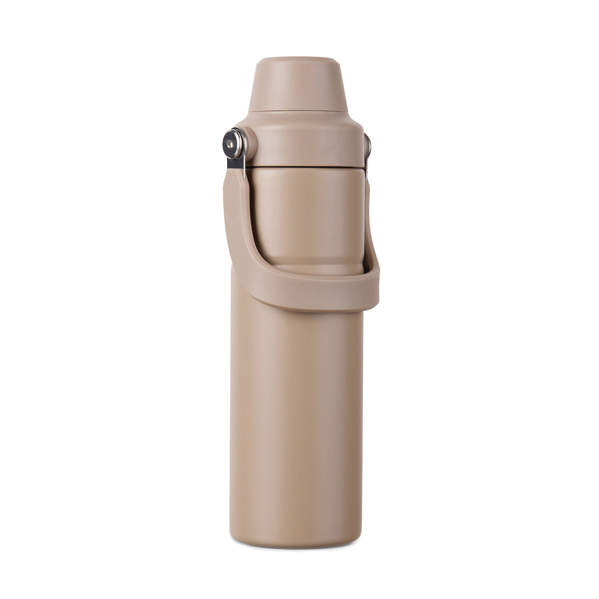 Sticlă termos VINGA Baltimore Trek, 600 ml - Greige, mâner lateral