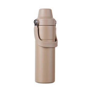 Sticlă termos VINGA Baltimore Trek, 600 ml - Greige, mâner lateral