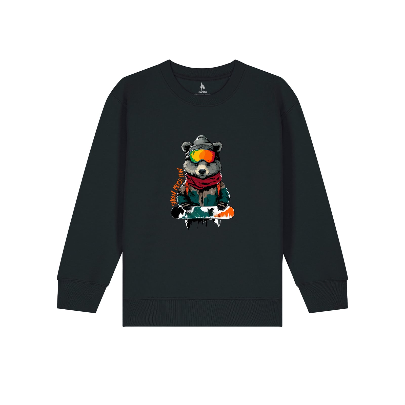 Bluza copii, print Snow much fun