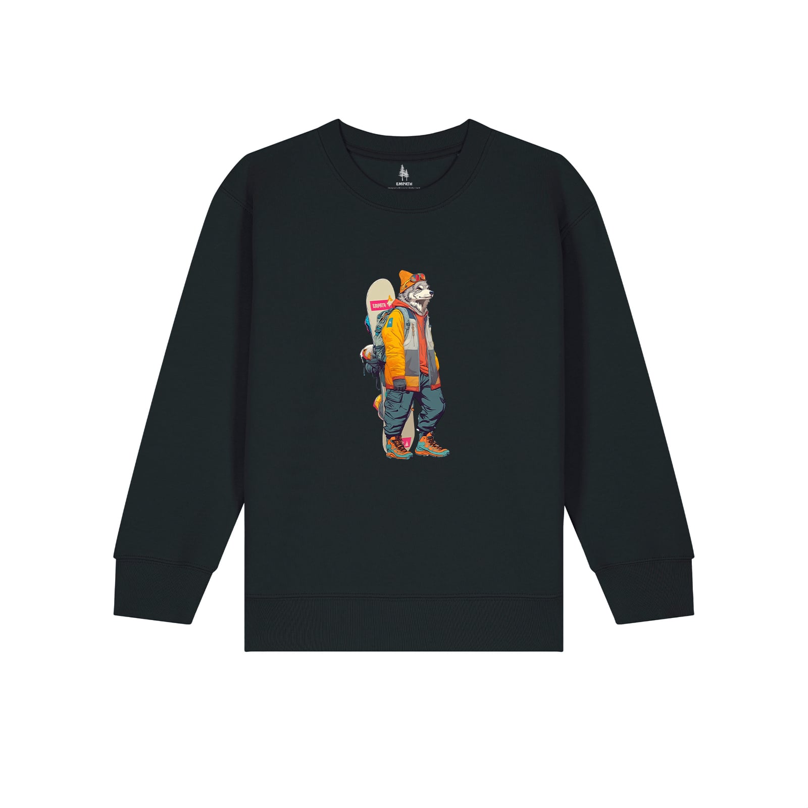 Bluza copii, print Snow Wolf