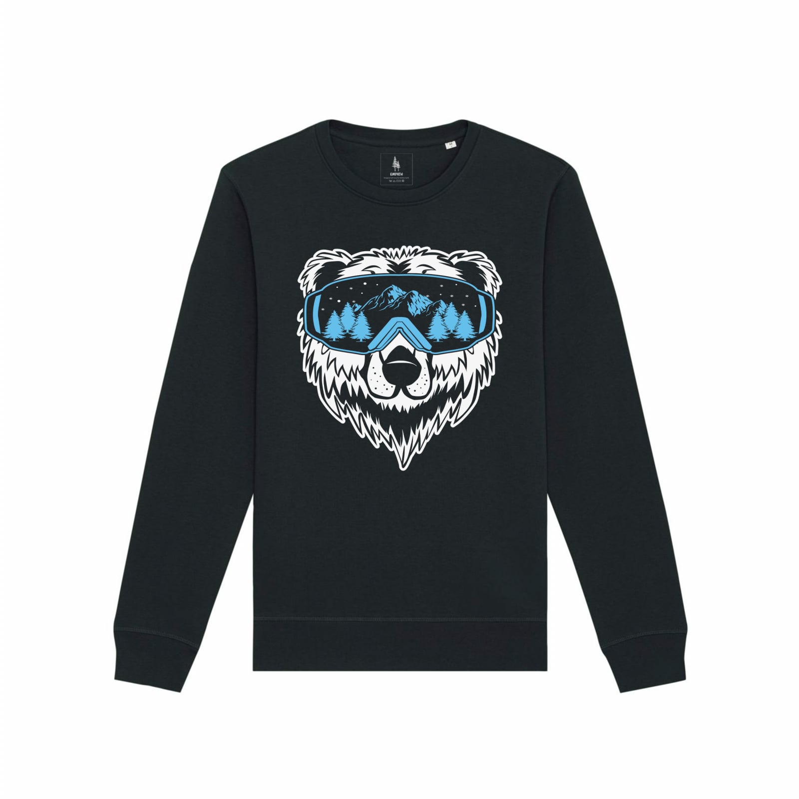 Bluza unisex Rolan, print Ski Bear