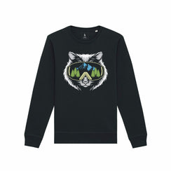 Bluza unisex Rolan, print Ski Cat