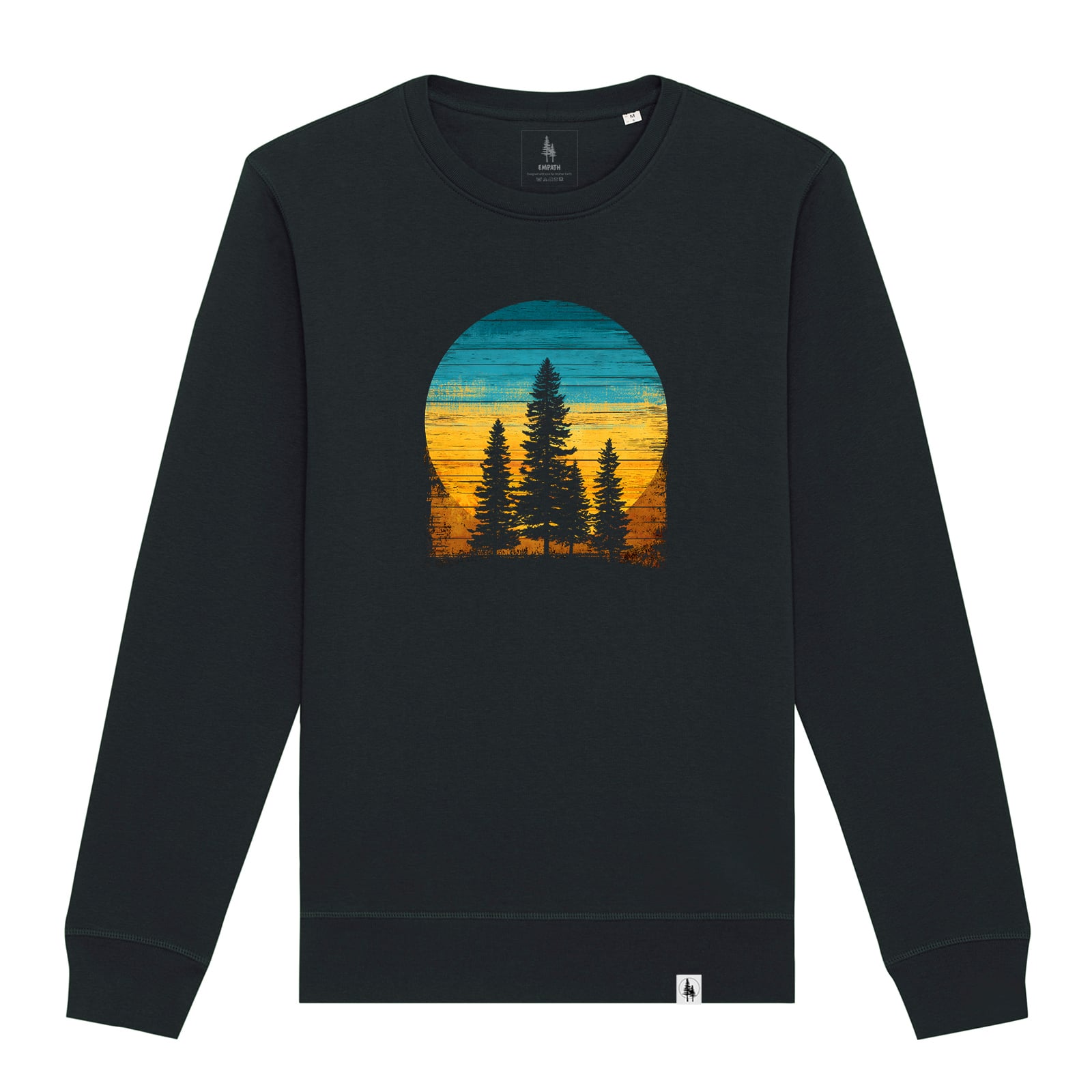 Bluza unisex Rolan, print Retro pines