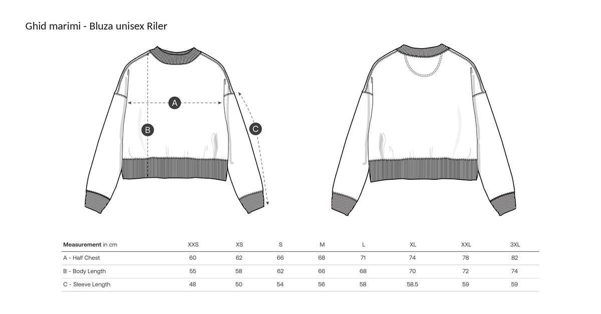 Bluză unisex Riler
