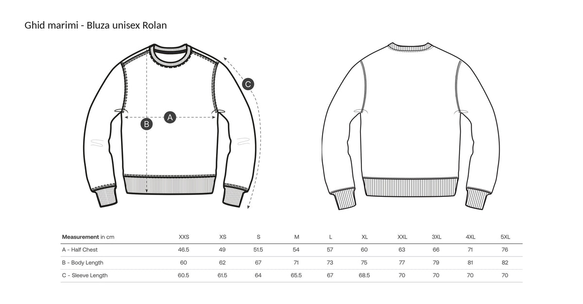 Bluză unisex Rolan