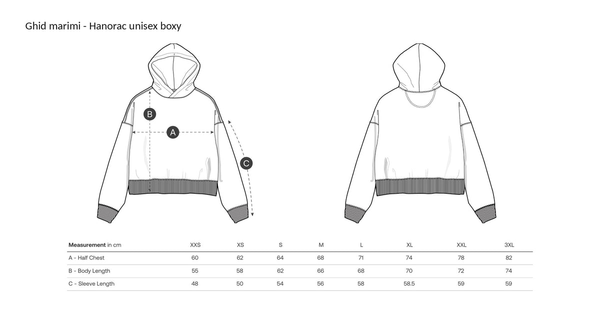 Hanorac unisex boxy