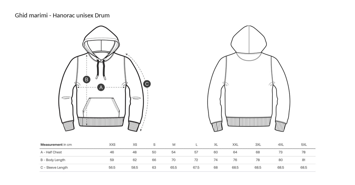 Hanorac unisex Drum