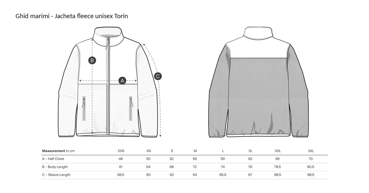 Jachetă fleece unisex Torin