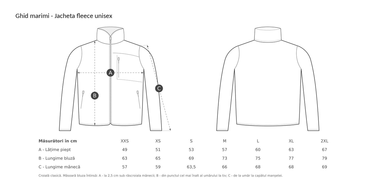 Jachetă fleece unisex
