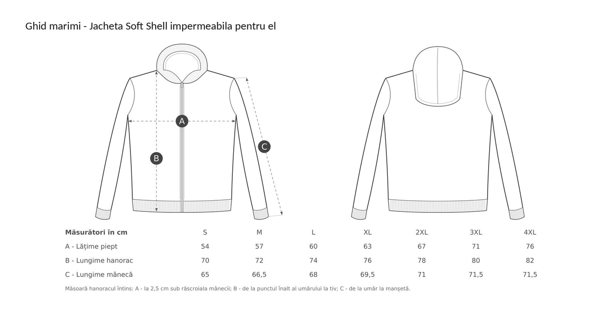Jachetă Soft Shell impermeabilă pentru el