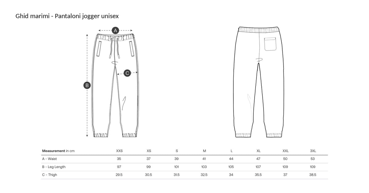 Pantaloni jogger unisex