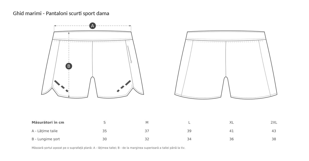 Pantaloni scurți sport damă