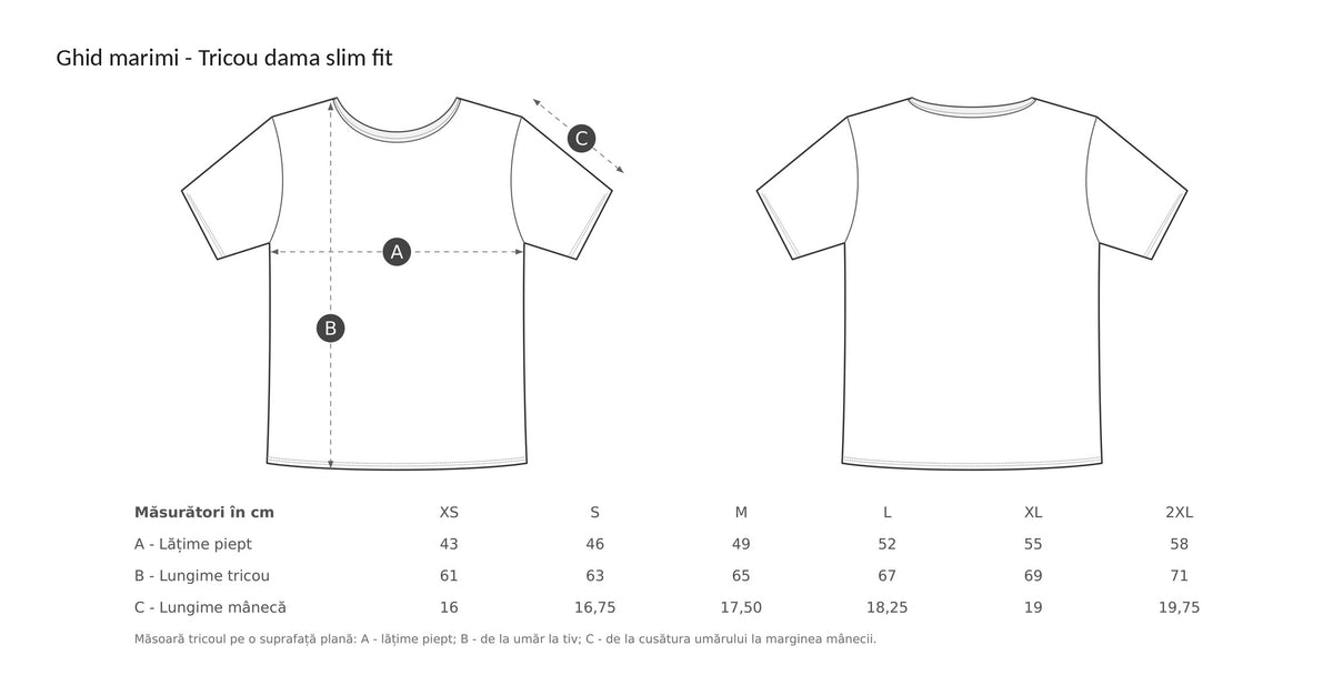 Tricou damă slim fit