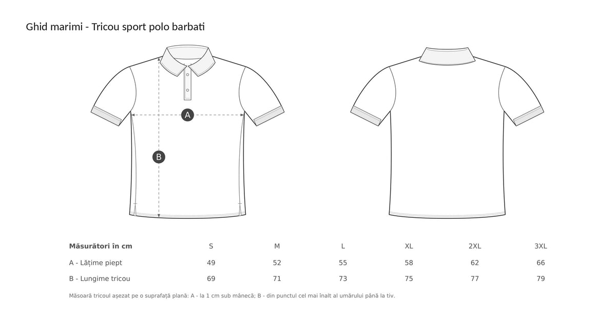Tricou sport polo bărbați