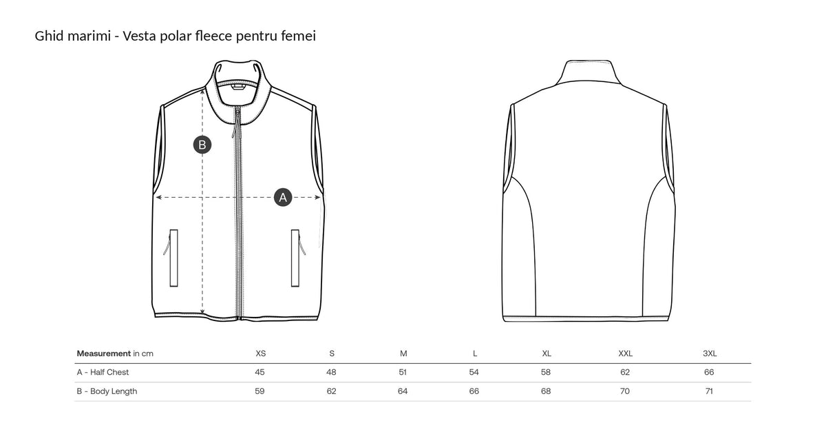 Vestă polar fleece femei