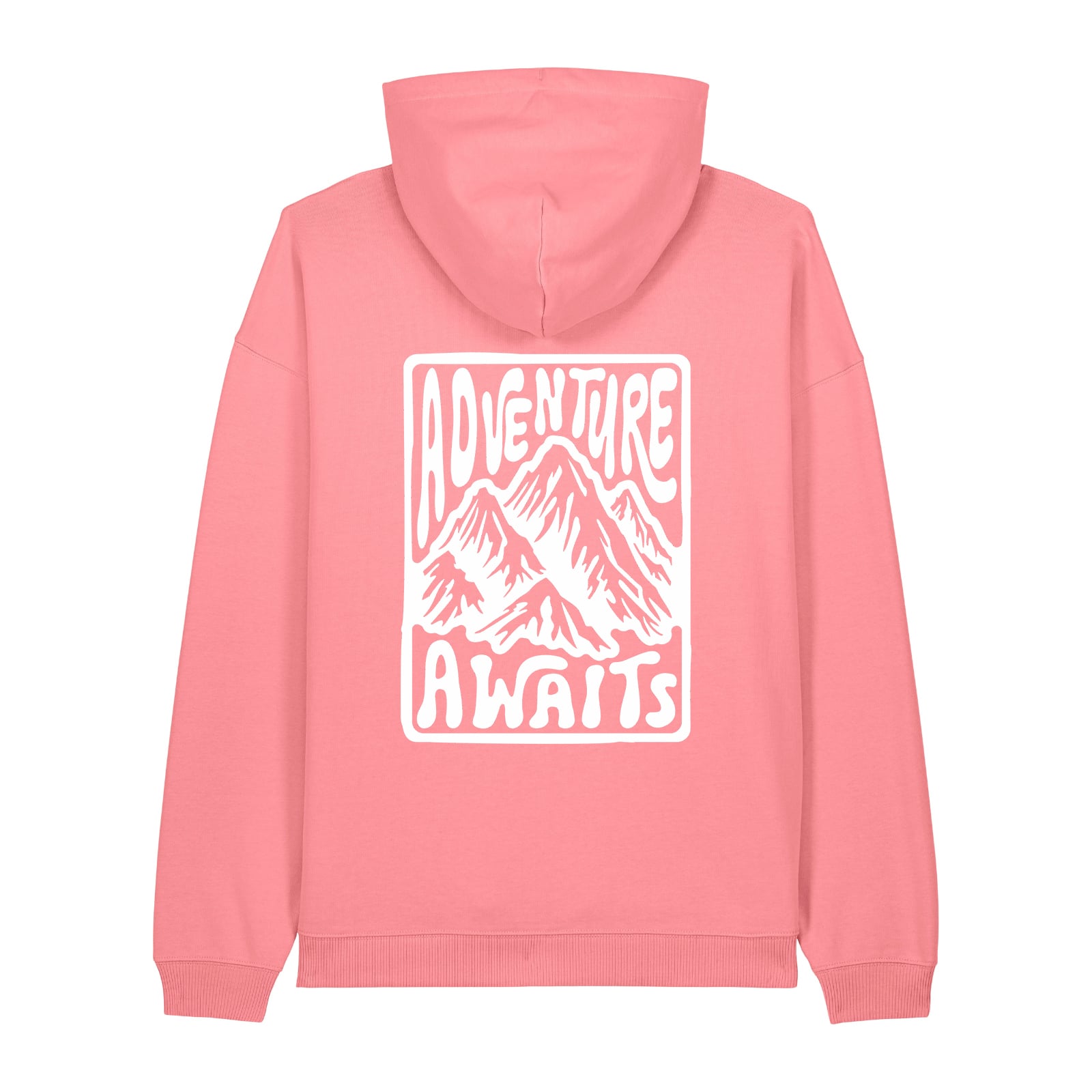 Hanorac oversized unisex , print Adventure awaits