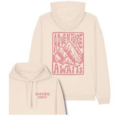 Hanorac oversized unisex , print Adventure awaits