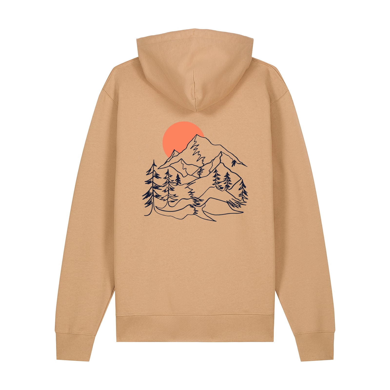 Hanorac premium unisex Cruz, print Sunset Peaks