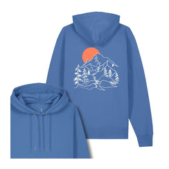 Hanorac premium unisex Cruz, print Sunset Peaks